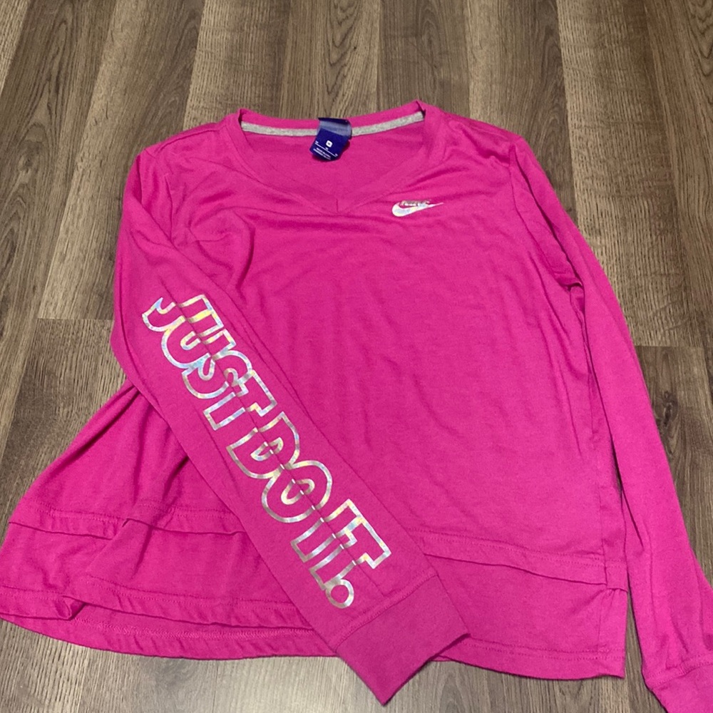 Pink Nike long sleeve never worn